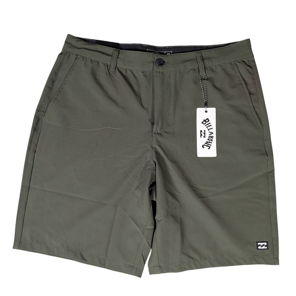 Billabong Crossfire Submersible Hybrid Shorts Military Green Mens 33 NEW